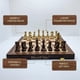 thumbnail image 2 of Juego de Ajedrez BESTCHIC Tablero Plegable de Madera de 46 cm Piezas Pesadas, 2 of 9