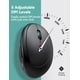 thumbnail image 4 of Mouse inalámbrico ergonómico TECKNET 4800 DPI 6 botones negro, 4 of 7
