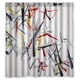 thumbnail image 1 of Cortina de ducha con diseño de línea artística y ganchos, tamaño 66 x 72 pulgadas, 1 of 3