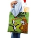 thumbnail image 4 of Tennessee Tuxedo and His Tales Bolso de tela con estampado de lienzo para mujer, bolsa de compras reutilizable y estética, con cremallera interior, regalo para mujer, 35 × 40 cm., 4 of 6