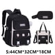 thumbnail image 1 of 3 Pcs/Set School Bag for Girls Children Backpack Schoolbag Teenage School Child With Lunch box Pencil Case Kids Book Bag 2024, 1 of 3