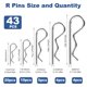 thumbnail image 4 of Kit de Pasadores de Seguridad LBYNKY 86 piezas acero inoxidable 304, 4 of 8