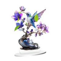 Bothyi - Letrero De Mesa Con Placa Multicolor 2D Versátil Con Soporte Para Adorno De Mesa Con Patrón De Pájaro