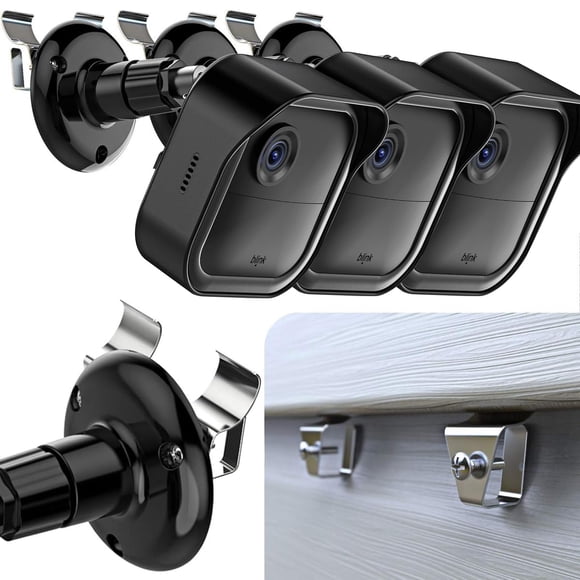 Soporte para cámara Hibezos Blink Outdoor, revestimiento de vinilo con funda, paquete de 3