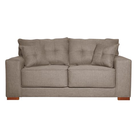 Colbox - Sofa Versa 2 Cuerpos Tela Beige