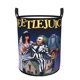 thumbnail image 1 of Beetlejuice Cesta de lavandería de gran capacidad redonda con asa, bolsa para ropa sucia plegable, almacenamiento para dormitorio, baño y lavadero 44x35 cm, 1 of 6