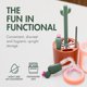 thumbnail image 2 of Boon Cacti Bottle Cleaning Brush Set, Terracotta, 4 Piece Set, 2 of 3