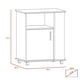 thumbnail image 3 of Mueble Microondas Con Ruedas 1 Puerta 73,6x60x40 Cm Blanco Y Café, 3 of 3