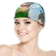 thumbnail image 5 of Loco por el golf Gorro de Natación de Licra, Gorro de Baño de Tela Cómoda, Gorro Elástico Antideslizante para Hombres, Mujeres y Niños, 5 of 6