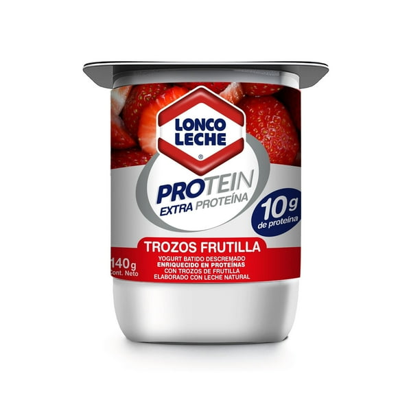Yoghurt Protein Trozos Frutilla, 140 g