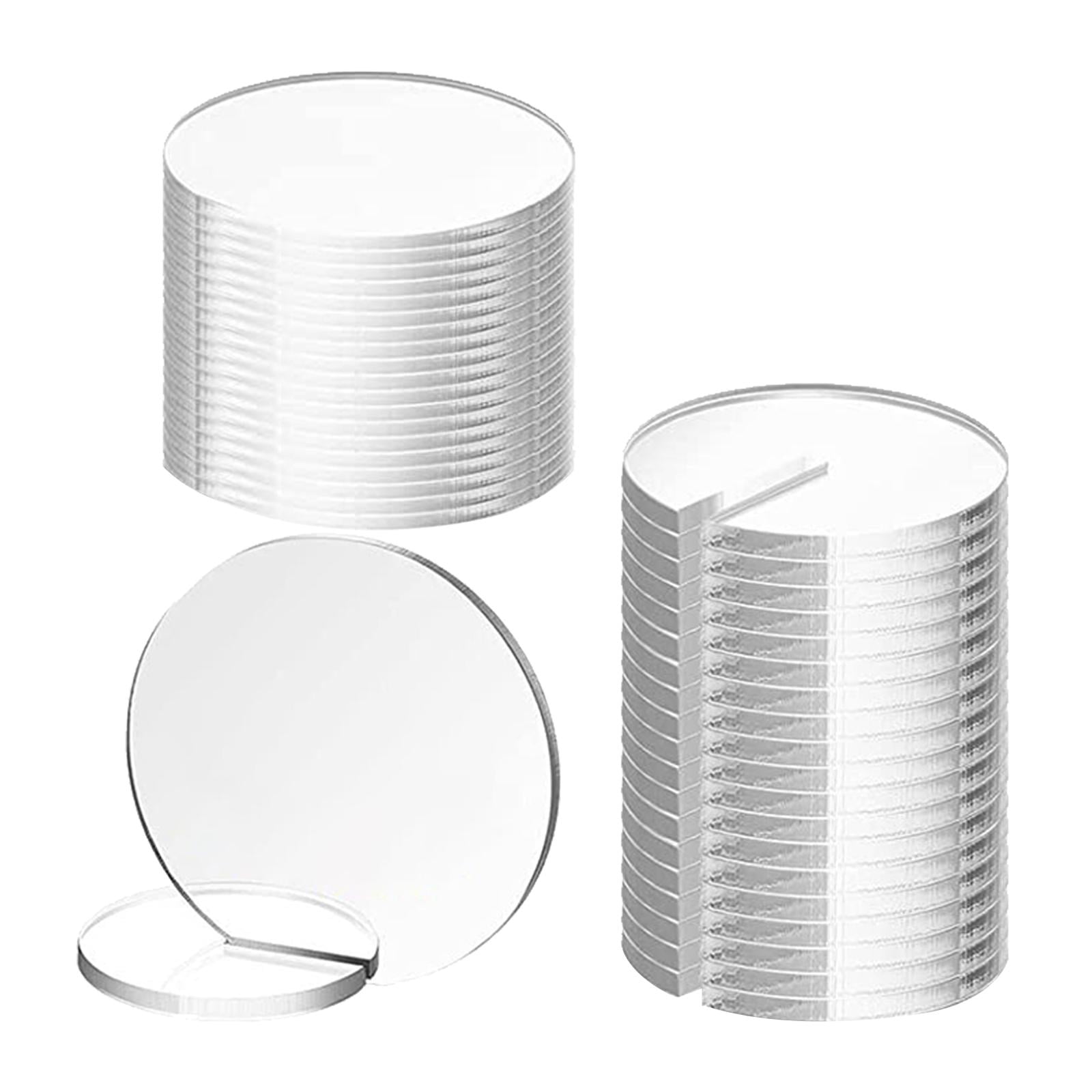 Bothyi - Tarjetas De Lugar De Acrílico Transparente De 20 Piezas Con Soporte Para Tarjetas Para Fiesta De Cumpleaños