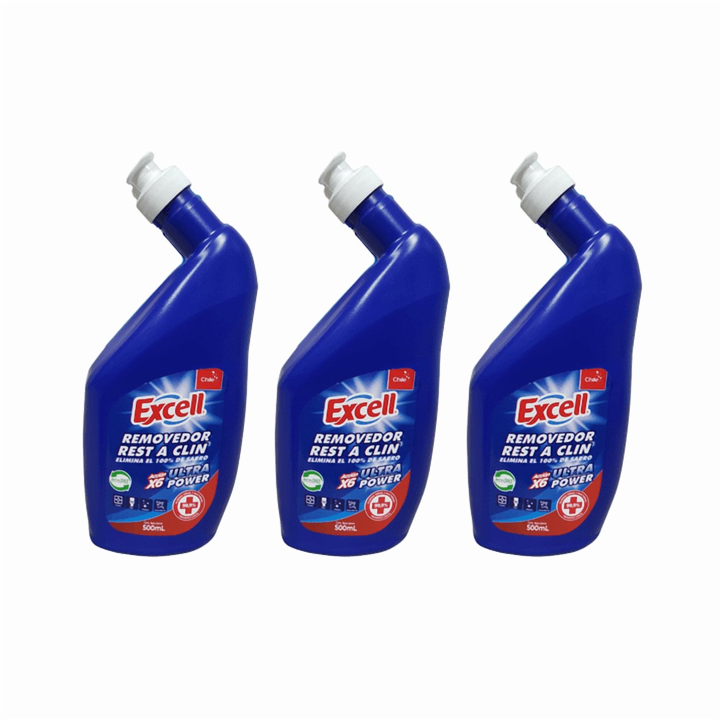 Pack 3 Limpiadores De Inodoros Excell Ultra Power 500Ml – Máxima Limpieza Y Brillo Profesional