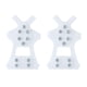 thumbnail image 1 of Crampones Para Zapatos Para Nieve Y Hielo, Tacos De Tracción Para Caminar Al Aire Libre, Color Blanco S, 1 of 5