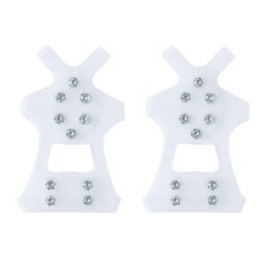 Ioensy - Crampones Para Zapatos Para Nieve Y Hielo, Tacos De Tracción Para Caminar Al Aire Libre, Color Blanco S