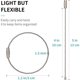 thumbnail image 2 of Pawfly 45610 Wire Keychain Cable Key Ring Loop Holder 20, 2 of 3