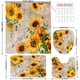 thumbnail image 1 of 1pc Sunflower & Bee Bathroom Set - Anti-Slip Bath Mat, Shower Curtain, and Toilet Cover - Flowers Pattern Bathroom Accessories for a Cozy and Inviting Bathroom Decor, 1 of 5