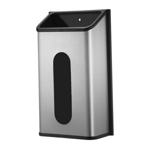 Magideal - Organizador De Basura De Cocina De Plástico De Acero Inoxidable, Dispensador Montado, Bolsas De Comestibles, Baño De Basura, Antihuellas Dactilares, P