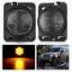 thumbnail image 1 of Luz de posición lateral Nilight 8 LED lente ahumado ámbar para Jeep Wrangler, 1 of 8