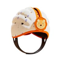 Magideal - Protector De Casco De Bebé Soft Portable Portable Anti Fall Biratable Para Caminar Para Caminar Para Niños Niños 6-24 Meses Niñas Infantiles Niñas León Pequeño Naranja