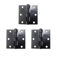 Pack 3 Bisagras Acero Odis 3”× 3”×2,0Mm - Negro