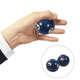 thumbnail image 3 of 1 Set Enamel Chinese Tai Chi Pattern Blue Health Balls Baoding Balls Exercise Massage Balls Stress Relieve Hand Exercise, 3 of 3