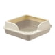thumbnail image 1 of Caja de Arena para Gatos Bandeja Sanitaria Abierta Recipiente de Arena Portátil Bandeja Antisalpicaduras Material Duradero Fácil de Limpiar Adecuada para Uso en Interiores Mascotas Gris, 1 of 5