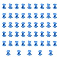 Magideal - 50 Uds. Aisladores De Cercas Eléctricas, Clips De Alambre Para Cercas, Clips De Fácil Instalación, Clips De Sujeción Para Cercas Eléctricas De Jardín Azul