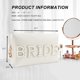 thumbnail image 5 of Bolsa de maquillaje Kovewon Bride Patch Letter para mujer, color blanco, 5 of 6