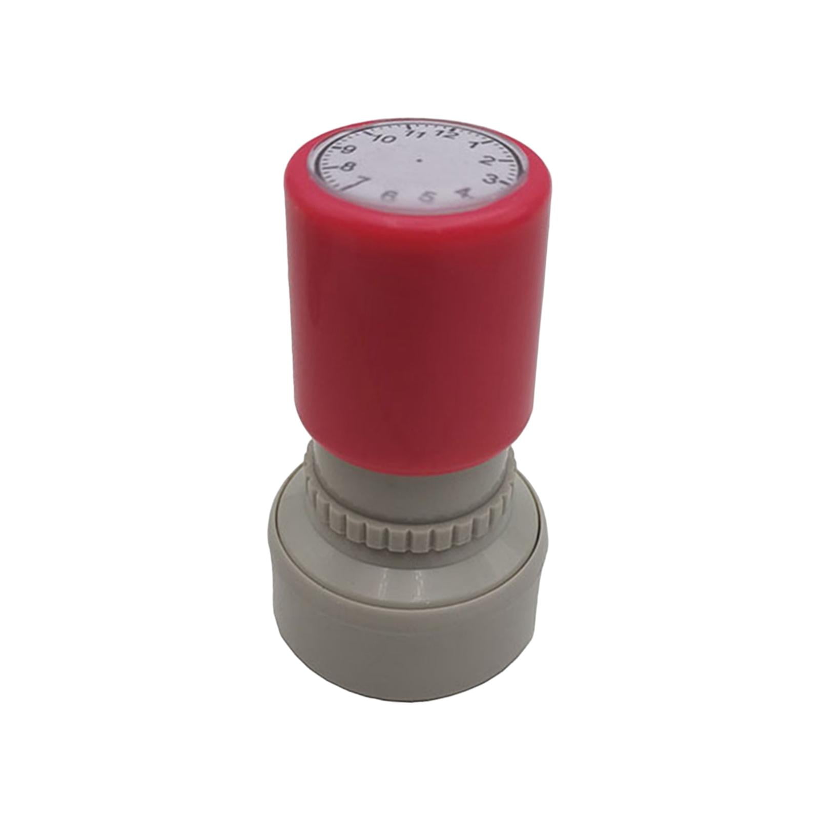 Magideal - Sello De Reloj, Sello De Maestro, Herramientas De Enseñanza Para Niños, Papelería, Sello De Tiempo Para Invitación, Hoja De Trabajo, Tarjeta Didáctica Tinta Azul