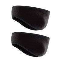 Xusx111 - 2 Paquete Calentadores De Oídos Para Hombres Y Mujeres Y Calentadores De Oídos Para Bandas De Cabeza De Clima Frío (Negro + Negro, Tamaño Único)