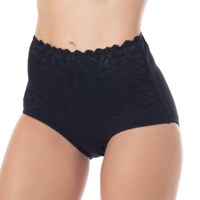 Lady Genny - Pantaleta Maxi De Algodón Con Encaje