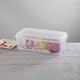 thumbnail image 4 of Caja de almacenamiento Sterilite rectangular con tapa abatible, paquete de 6 unidades, 4,5 L, transparente, 4 of 9
