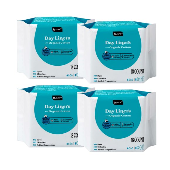 Protectores íntimos b.pure de algodón orgánico – 72 unidades