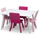 thumbnail image 1 of Juego de mesa y 4 sillas infantil blanco rosa y fuccia Delta Children, 1 of 6