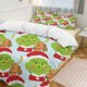 thumbnail image 2 of Christmas Cartoon Grinch 3 Pieces Duvet Cover Set Full Size Super Soft Fade Resistant Microfiber, 2 of 4