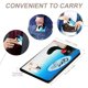 thumbnail image 4 of Pingu Porta Pasaporte y Cartera de Viaje Premium de Cuero PU, Funda de Pasaporte Bloqueo RFID con Ranuras para Tarjetas de Crédito, Estuche para Libro de Pasaporte para Familia 10cm × 15cm, 4 of 6