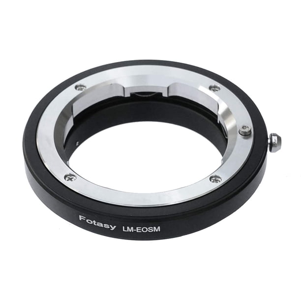 Adaptador Fotasy de Montura Leica M a EF‑M, Lente LM, Adaptador EOS M, Compatible con Cámaras Sin Espejo Canon EF‑M (EOS M, M2, M3, M5, M6, M6 Mark II, M10, M50, M100, M200)