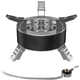 thumbnail image 1 of Estufa de gas para acampar de 12800 W, resistente al viento, con 5 quemadores, plegable, ideal para mochileros, pesca al aire libre, senderismo y viajes., 1 of 6