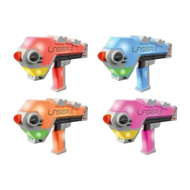 Paquete de 4 unidades de lanzador a lanzador Toy Laser X Revolution NSI International