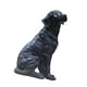 thumbnail image 3 of Estatua De Perro Resina Linda Escultura Animal Creativa Para Sala De Estar Balcón Césped Negro, 3 of 5