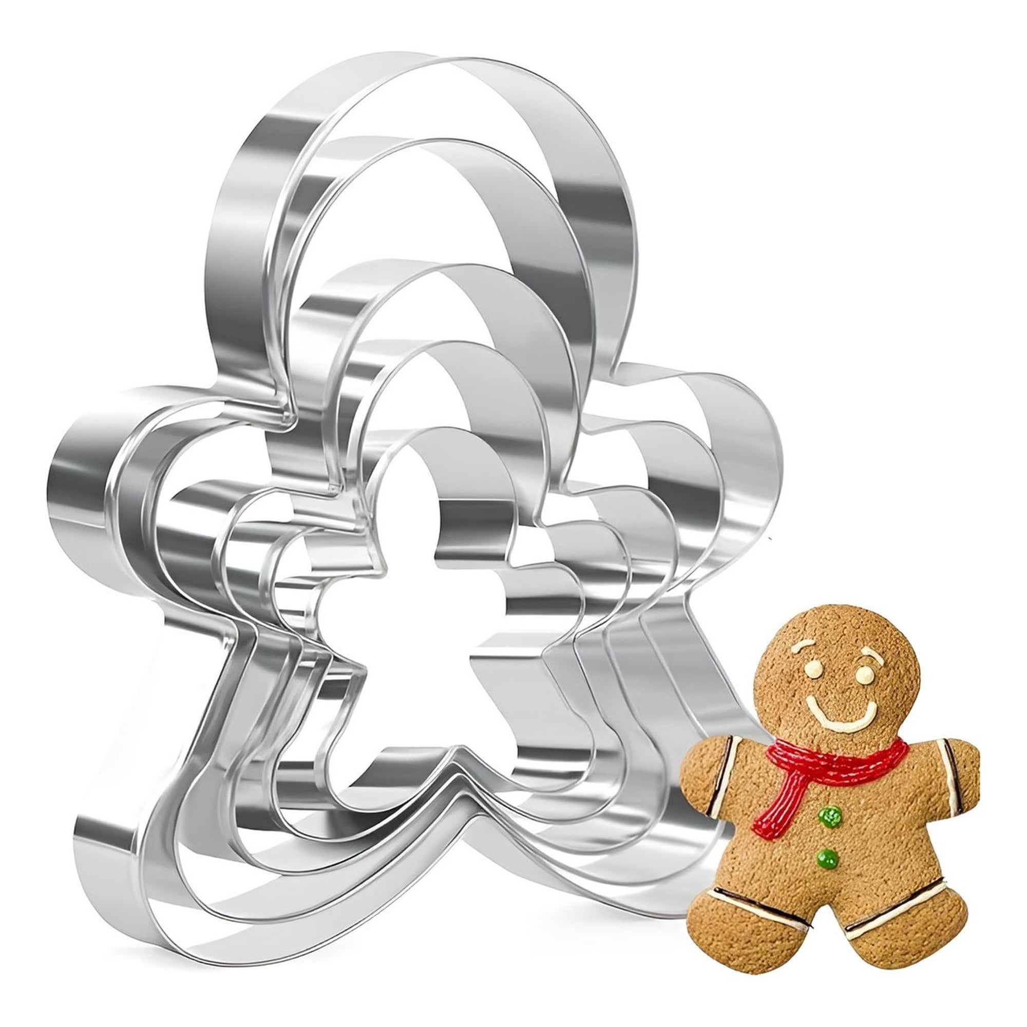 Pasteleriuscl - Set 4 Cortador Galletas Navidad Molde Galleta De Jengibre