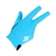 thumbnail image 1 of 3-dedo profesional elástico mano derecha snooker piscina billar guante azul, 1 of 3