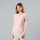 thumbnail image 1 of Pijama Polera Rib Con Pata Y Broche Flores Mujer 33780-237, 1 of 5