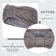thumbnail image 3 of Paquete de 4 diademas de punto trenzado para invierno, con nudos, forro de felpa, turbante de ganchillo grueso, calentador de orejas, banda elástica para el cabello, accesorios para mujer (blanco, ros, 3 of 7