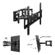 thumbnail image 2 of Soporte Tv Brazo Doble 180 Grados 45-80 Pulgadas Extendible Color Negro, 2 of 8