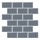 thumbnail image 1 of Mosaico Autoadhesivo Decorativo 3D - Ladrillo - 30.5 Gris, 1 of 3