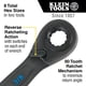 thumbnail image 2 of Juego de llaves de trinquete Klein Tools 4-1 SAE, 2 piezas, 2 of 9