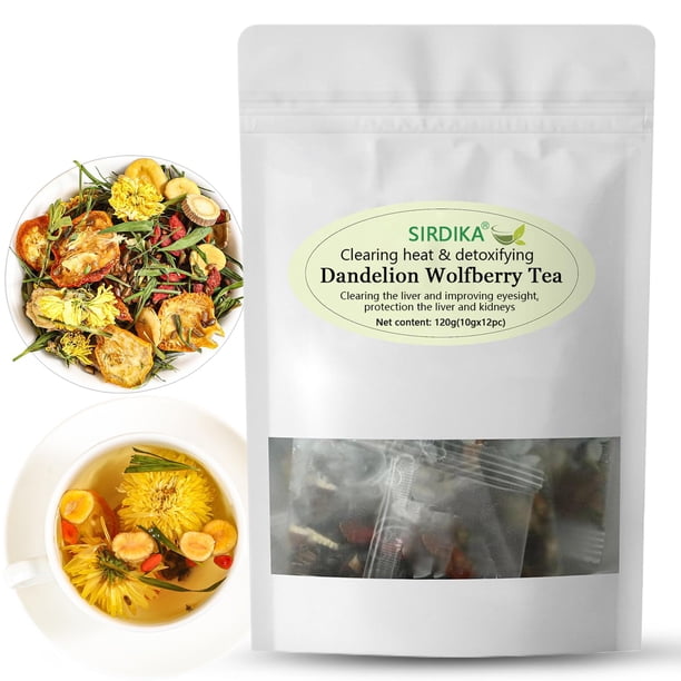 Té SIRDIKA Diente de león y bayas de goji para la salud de los riñones y el hígado 120 g
