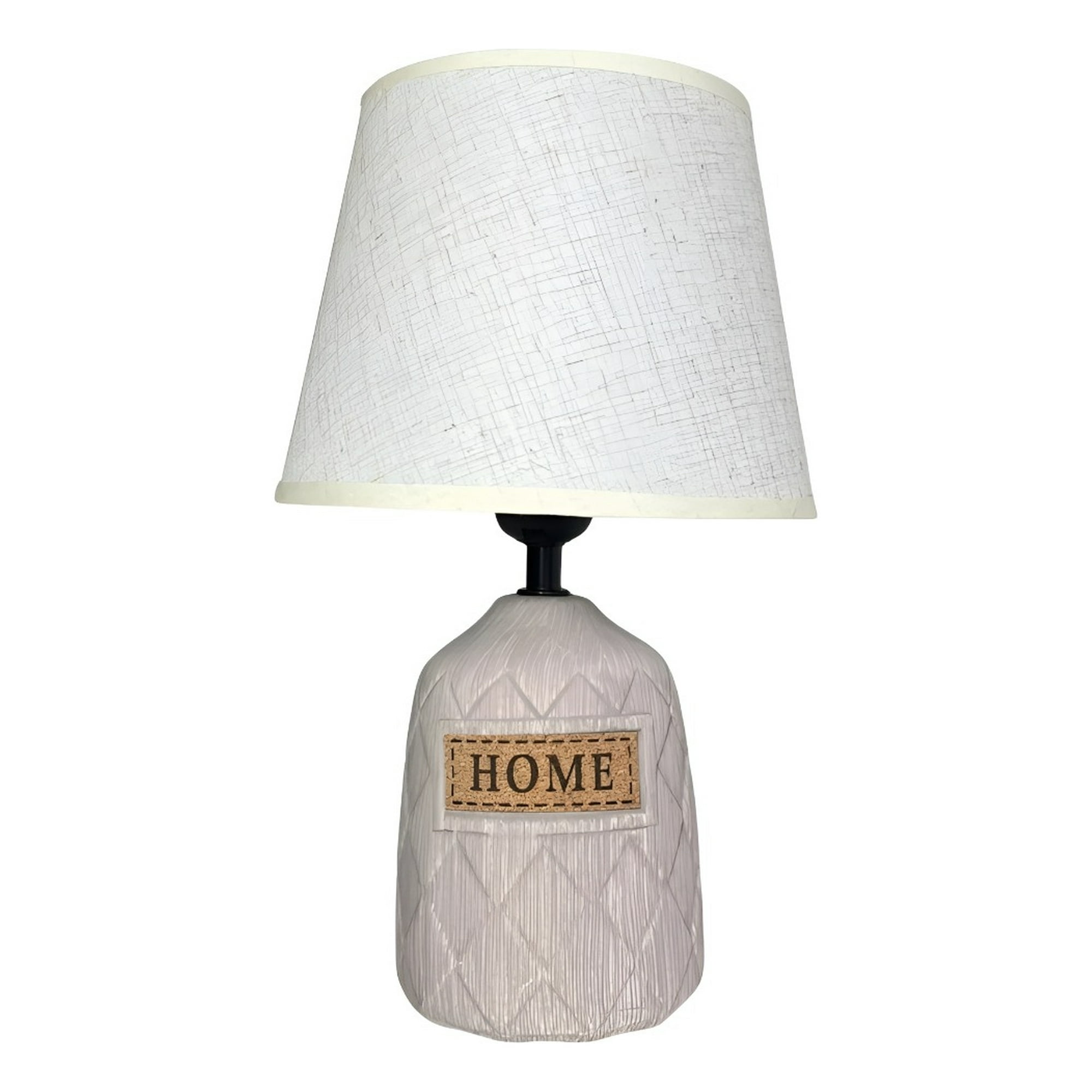 Genérico - Lámpara Mesa Moderna Elegante Relieve Decorativa Beige Jhn