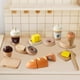 thumbnail image 5 of Juego de juguetes para panadería y comida, madera de pera con bolsa de compras, más de 3 años, 5 of 6